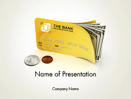 Pay Card Presentation Template, Master Slide