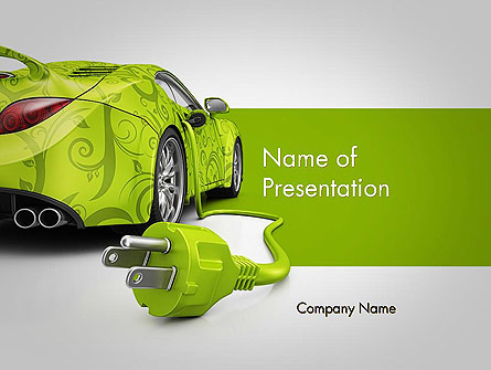 Green Automotive Innovations Presentation Template, Master Slide
