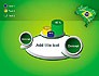 Brazil Flag Map with Football Field slide 16