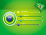 Brazil Flag Map with Football Field slide 3
