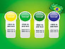 Brazil Flag Map with Football Field slide 5