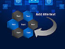 Social Media Icons on Blue Background slide 11
