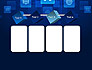 Social Media Icons on Blue Background slide 18
