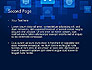 Social Media Icons on Blue Background slide 2