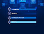 Social Media Icons on Blue Background slide 3