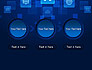 Social Media Icons on Blue Background slide 5