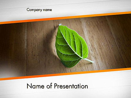 Turn Over a New Leaf Presentation Template, Master Slide
