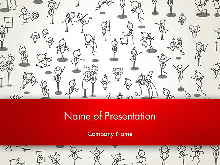 Funny Stickman Background Presentation Template for PowerPoint and Keynote  | PPT Star