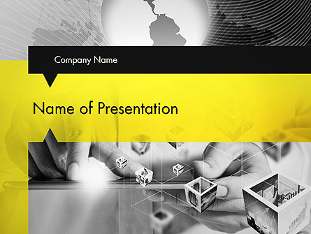 Strict and Creative Business Collage Presentation Template, Master Slide