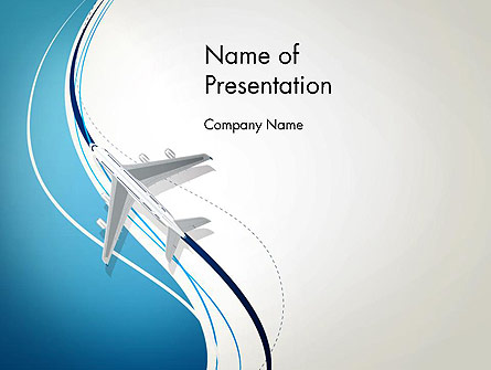 Airplane Theme Presentation Template, Master Slide