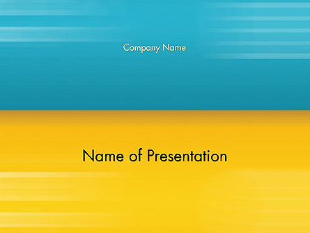 Blue and Yellow Background Presentation Template, Master Slide