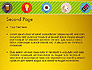 Yellow Background with Icons PowerPoint slide 2