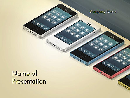 Series Smartphones Presentation Template, Master Slide