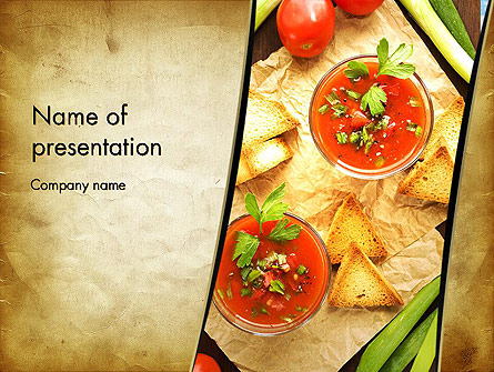 Vegetable Soup Presentation Template, Master Slide