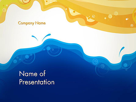 Yellow and Blue Painting Presentation Template, Master Slide