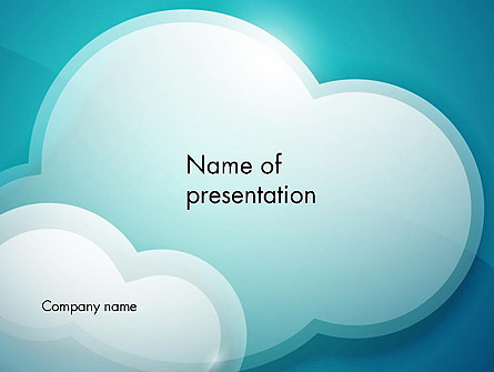 Turquoise Clouds Presentation Template, Master Slide