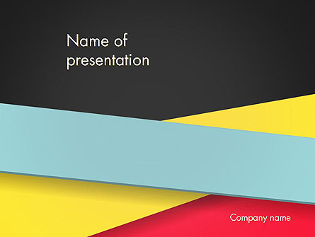 Abstract Intersecting Stripes Presentation Template, Master Slide