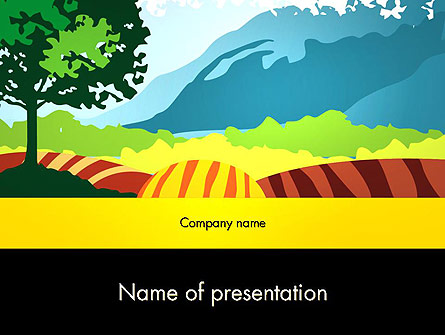 Cutout Scenery Presentation Template, Master Slide