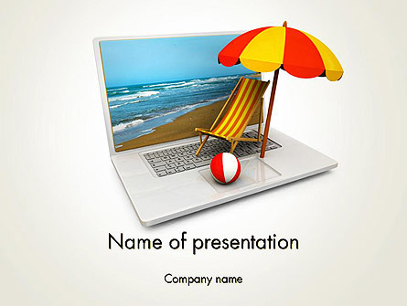 Online Booking Presentation Template, Master Slide