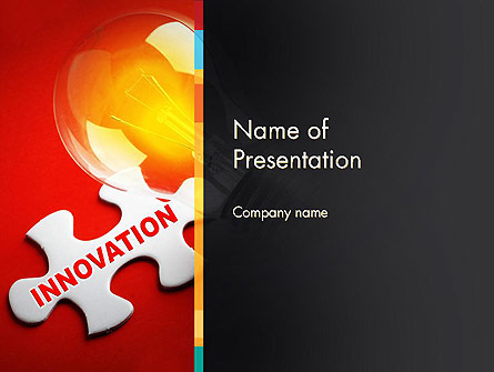 Innovation Puzzle Piece Presentation Template, Master Slide