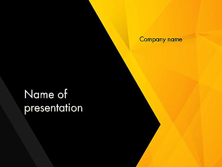 Black and Yellow Shapes Presentation Template for PowerPoint and