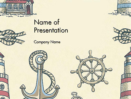 Nautical Vintage Presentation Template, Master Slide