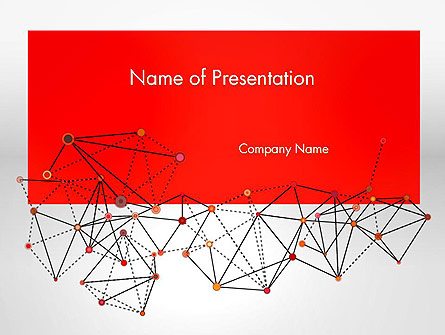 Polygonal Connections Presentation Template, Master Slide