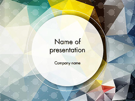 Polygons and Dots Presentation Template, Master Slide