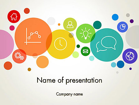 Descriptive Circles Presentation Template, Master Slide