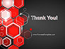 Red Hexagons Abstract PowerPoint Templat slide 20
