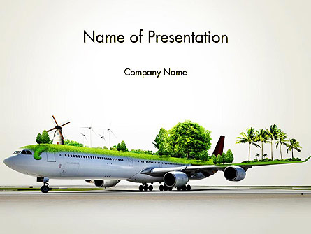 Travel by Airplane Presentation Template, Master Slide