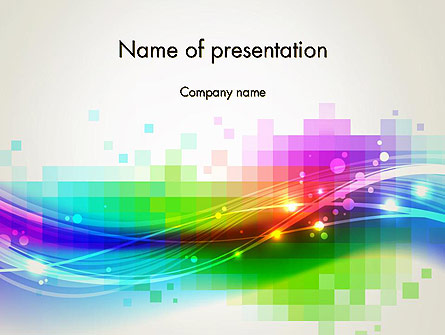 Music Visualizer Abstract Presentation Template, Master Slide