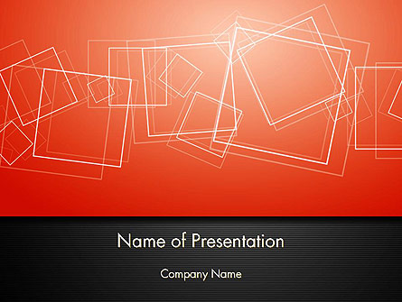 Thin Squares Background Presentation Template, Master Slide