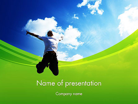 Jump Into the Sky Presentation Template, Master Slide