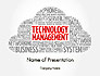 Technology Management Word Cloud slide 1