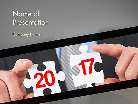 Hands and Puzzle 2017 Presentation Template, Master Slide