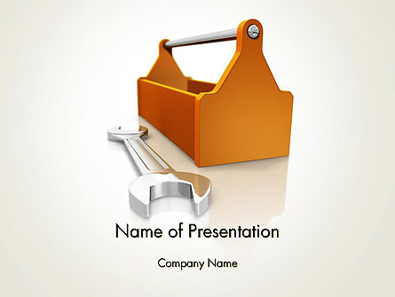 Toolbox and Spanner Presentation Template, Master Slide