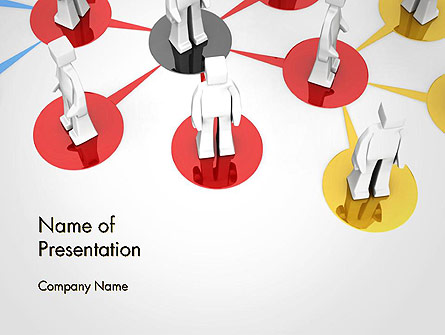 Multi Level Business Network Presentation Template, Master Slide