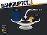 Businessman Pointing the Text Bankruptcy slide 10