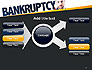 Businessman Pointing the Text Bankruptcy slide 14