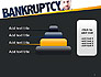 Businessman Pointing the Text Bankruptcy slide 8
