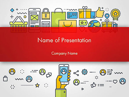 M-Commerce Presentation Template, Master Slide