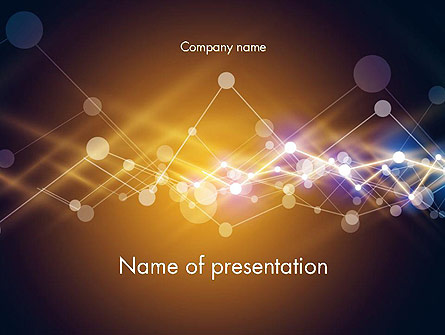 Connected Dots Abstract Geometric Presentation Template, Master Slide