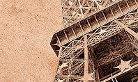 Eiffel Tower Vintage Postcard Style Presentation Template