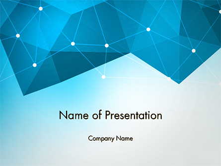Polygons and Connected Dots Presentation Template, Master Slide