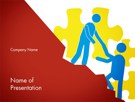 Giving a Helping Hand Presentation Template, Master Slide