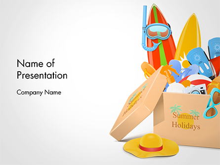 Summer Holidays Concept Presentation Template, Master Slide