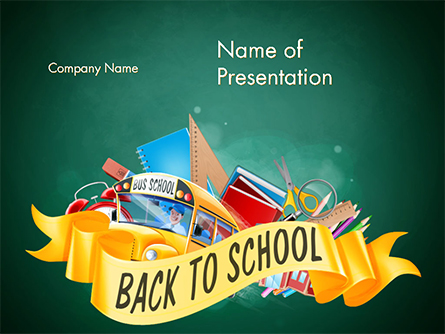 Back to School Theme Presentation Template, Master Slide