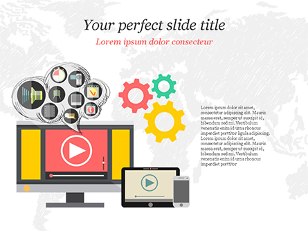Video Marketing Presentation Template, Master Slide