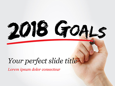 2018 Goals Presentation Template, Master Slide
